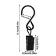 thumbnail image 3 of Metal S-hook With Clip S-shaped Curtain Shower Curtain Accessory Hook Outdoor Party Light Hook, 3 of 5