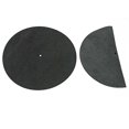 thumbnail image 1 of Tapete Tocadiscos de Cuero de Ante Negro Audiophile, 1 of 2