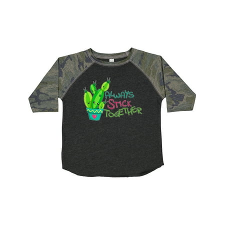 

Inktastic Always Stick Together- Cute Cactus Gift Toddler Boy or Toddler Girl T-Shirt