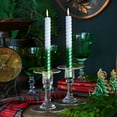 thumbnail image 5 of FCMSHAMD 9.6 inch 6pcs Twisted Taper Candles Unique Spiral Christmas Candles Luxury Candle Gift Set for Holiday Red+Green, 5 of 7