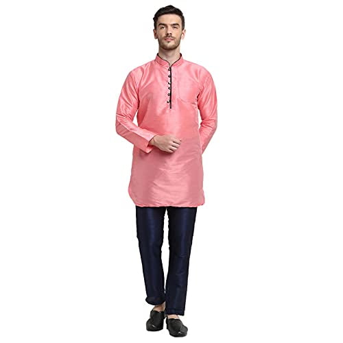 Men's Kurta Pant Set Silk Blend Comfortable Indian Dress Kurta Pant Set Party Wear
