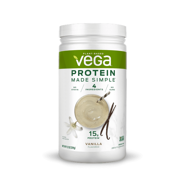 Vega Protein Made Simple, Vanilla, 10 Servings (9.2oz) - Walmart.com ...