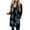 Navy, variant on IROINNID Women's Overcoat Long Sleeve Plaid Turndown Lapel Outwear, Casual Autumn and Winter Plaid Shirt Medium Coat Pocket Plaid Shirt