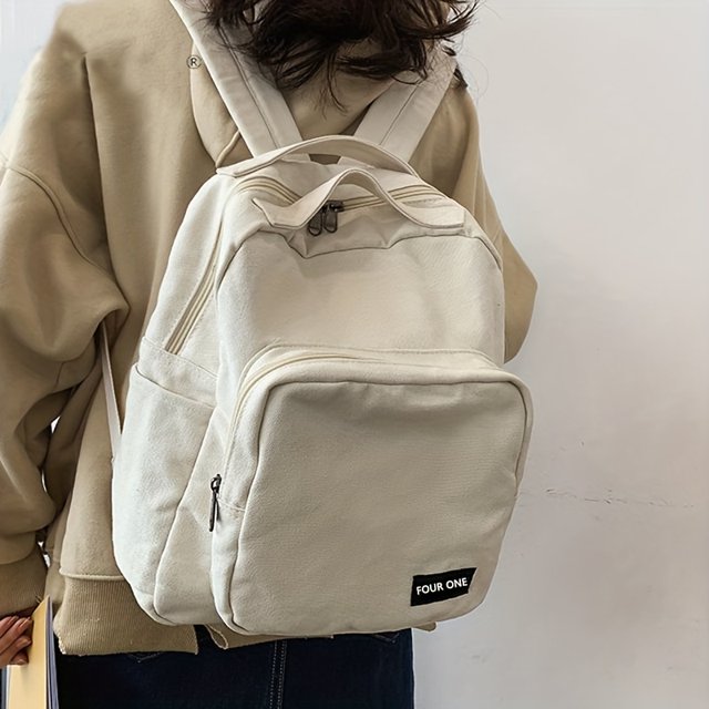 Vintage-Inspired Canvas Backpack: Perfect for School, Travel, and Everyday Use!