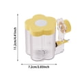 thumbnail image 3 of Automatic Bird Water Dispenser Flower Shaped Transparent Parrot Water Feeder Bottle Floating No Spill Cage Mount Bird Waterer Cage Accessories for Budgie Lovebird Conure Small Birds, 3 of 4