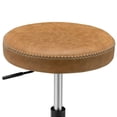 thumbnail image 3 of Belen Kox PU Leatgher Gaslift Backless Swivel Bar Stool, Vintage Cedar Brown, 3 of 4