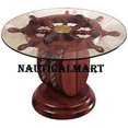 thumbnail image 3 of Nauticalmart Glass Ship Wheel Decorative Table Custom Size, 3 of 4