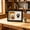 Black_Base#1659, variant on Ink Free Paw Print Photo Frame Kit with Double Opening 7 Inch Wooden Keepsake Frame for Cats and Dogs Memorial and Pet Photos
