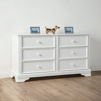 Furniture of America Livia Kids Transitional 6-Drawer Dresser, White