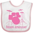 thumbnail image 3 of Inktastic Future Drummer Girls Girls Baby Bib, 3 of 4