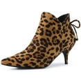 thumbnail image 1 of Unique Bargains Bottines à Talon Chaton à Bout Pointu pour Femmes, 1 of 7