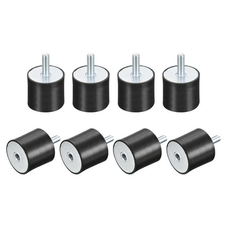 

Rubber Mounts 8 Pack M8 Male/Female Vibration Isolator Shock Absorber D40mmxH40mm