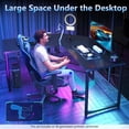 thumbnail image 5 of Casacomoda Computer Desk L Shaped, 51 Inch Reversible L Shaped Desk, Gaming Desk, Home Office Desk, Black, 5 of 8