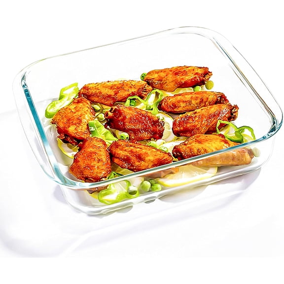 9x9In Square Baking Dish - 2.4QT Glass Baking Pan - Baking Dishes for Oven