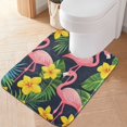 thumbnail image 2 of Yayeee Bath Rug for Bathroom Floor Non Slip Rectangle Fluffy Soft Absorbent Mat, 16"x24", Flamingo Pattern, 2 of 7