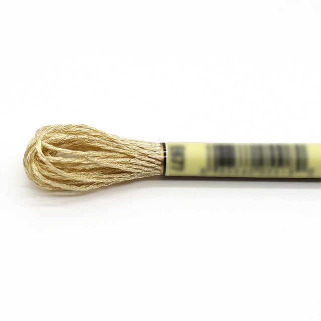Yuarrent Hilo de cableado de punto de cruz, fibra de poliéster hecha a mano, no es fácil de desvanecer, línea de bordado, cadena de lingotes, Artesanía Oro ClaroE677 Yuarrent HA059818-15