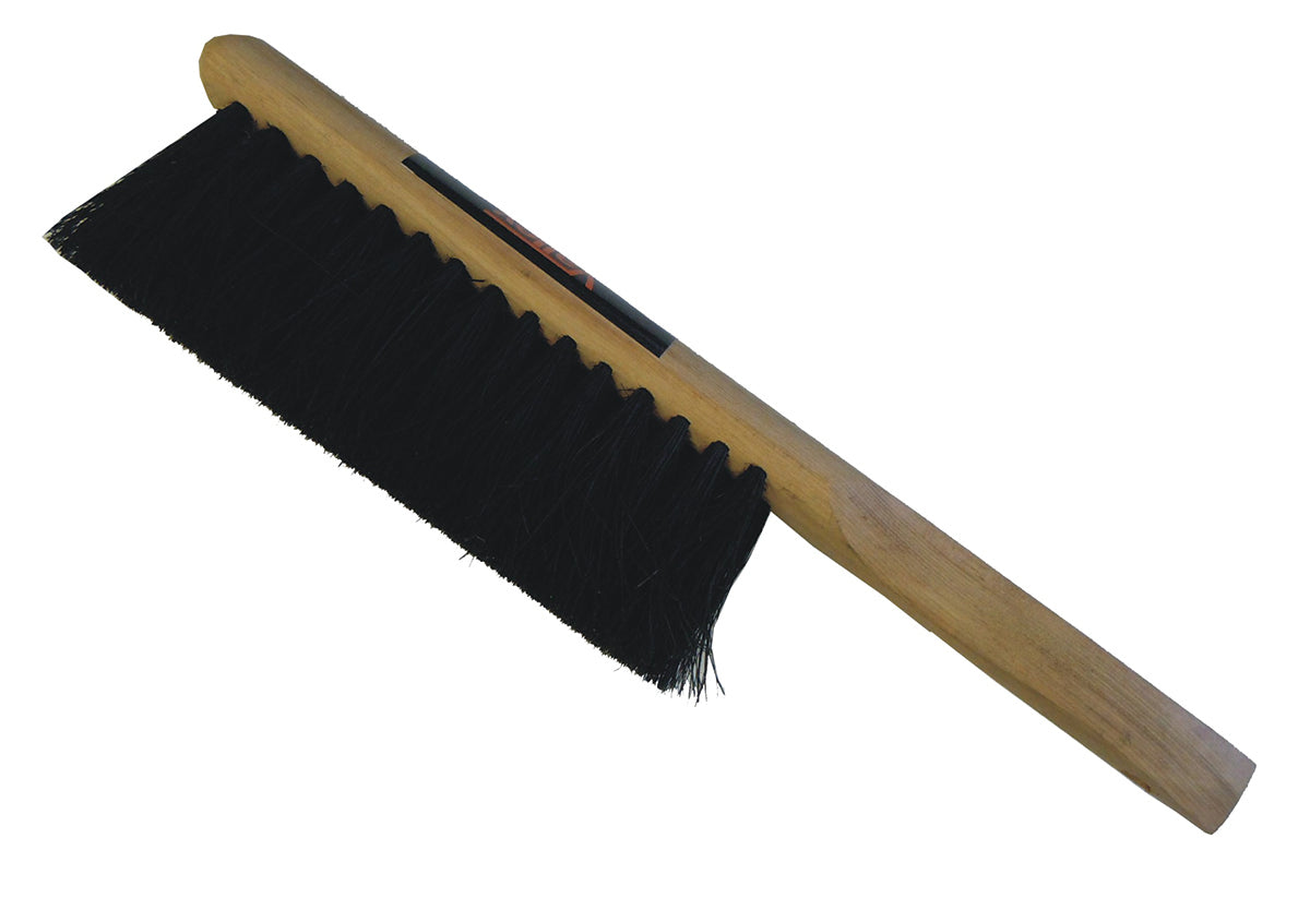14' Natural Coconut Bristle Counter Brush with Wood Handle