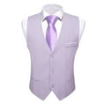 thumbnail image 2 of HAOMEILI Men's Suit Vest Business Formal Dress Waistcoat Vest with 3 Pockets for Suit or Tuxedo, 2 of 4