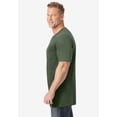 thumbnail image 3 of KingSize Men's Big & Tall Shrink-Less Lightweight Longer-Length V-Neck T-Shirt, 3 of 6