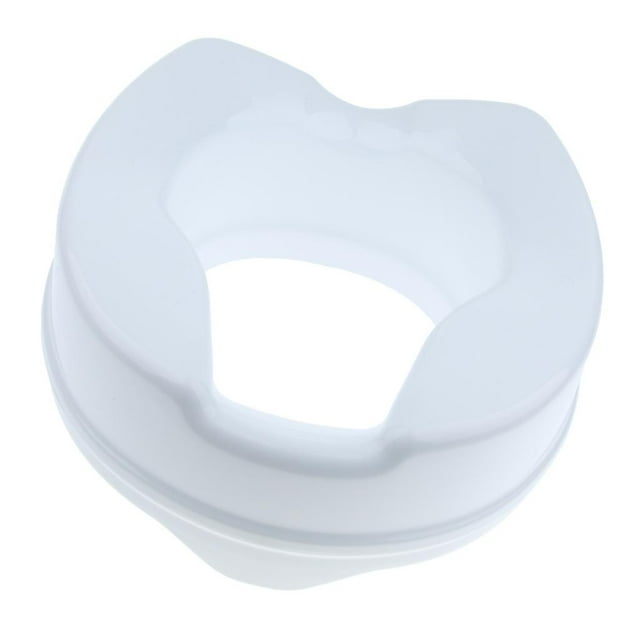 Toilet Potty Seat Riser Raised Elongated Lifter Extender without Cover 4inch for