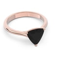 thumbnail image 3 of 2.00 Carat Stunning Trillion Cut Black Onyx Gemstone Bridal Ring for her Solid 14K Rose Gold Size 4 by Diamond-Capitals, 3 of 7