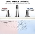 thumbnail image 4 of Accreate 8 Inch Bathroom Faucets for Sink 3 Hole with Pop up Drain and cUPC Lead-Free Hose, 4 of 7