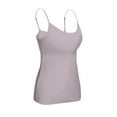 thumbnail image 7 of UoCefik Women's Camisole With Built In Padded Bra Vest 2025 Adjustable Spaghetti Strap Tank Tops Plus Size Yoga Padded Undershirts Light pink 3XL, 7 of 7