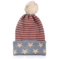 thumbnail image 1 of Classic Warm Fall Winter Hat - Soft Warm Foldable Leopard Cuff Ribbed Knit Beanie Detachable, Sweater Wool Cap, 1 of 7