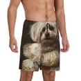 thumbnail image 2 of Fuzoiu Regal Dog In Royal Attire Print Pajama Shorts for Men, Men's Pajama Bottoms,Mens Lounge Sleepwear,Pajama Pants with Pocket-4X-Large, 2 of 6