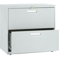thumbnail image 3 of HON 2 Drawers Lateral Lockable Filing Cabinet, Gray, 3 of 3