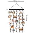 thumbnail image 6 of Americanflat Hanging Photo Display with Five 23" Metal Chains - 30" Long Board Clips Included Photo Display - Black, 6 of 8
