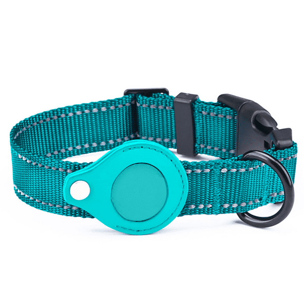Reflective AirTag Dog Collar, Padded Apple Air Tag Dog Collar, Heavy