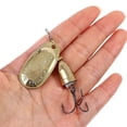 thumbnail image 4 of Blade Rotating Spinner Metal Lure Brass Artificial Spoon Bait Fishing Tackle, 4 of 4