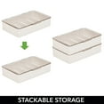 thumbnail image 5 of mDesign Plastic Stackable Eyeglass Organizer, 5 Sections, 2 Pack, Cream/Clear, 5 of 9