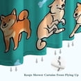 thumbnail image 6 of Cartoon Shiba Inu Dog Shower Curtain 84"x72" ,Bathroom Decorative Shower Curtains Set with 12 Hooks,Modern Waterproof Washable Shower Curtain, 6 of 6