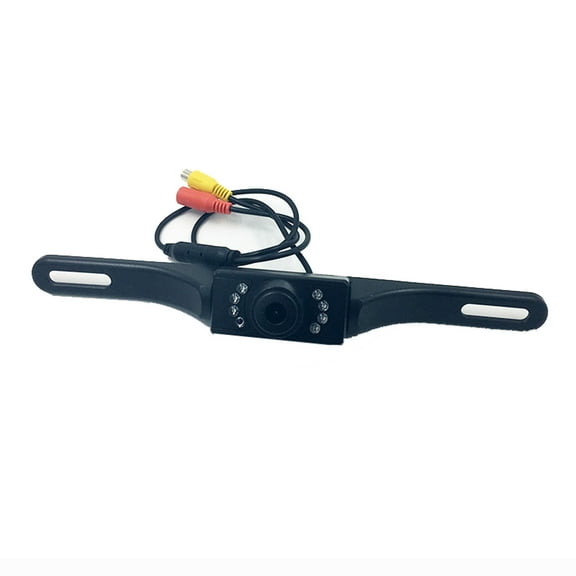 Kieccall Long License Plate Frame Reversing Camera - HD Night Vision With 8 Infrared Lamp Beads, 170° Wide Angle For Parking & Reversing Safety