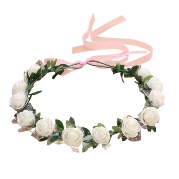 SIEYIO Floral Garlands Crown Hair Wreath Flower Headbands Women Bride Flower Crown for Stall Market Floral Headbands