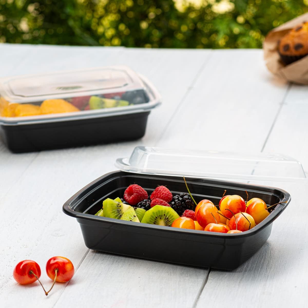 IUMÉ Reusable Food Prep Containers, 50-Pack 24 OZ Plastic Food Containers  with Lids For Meal Food Prepping - Durable BPA Free Food Storage Containers