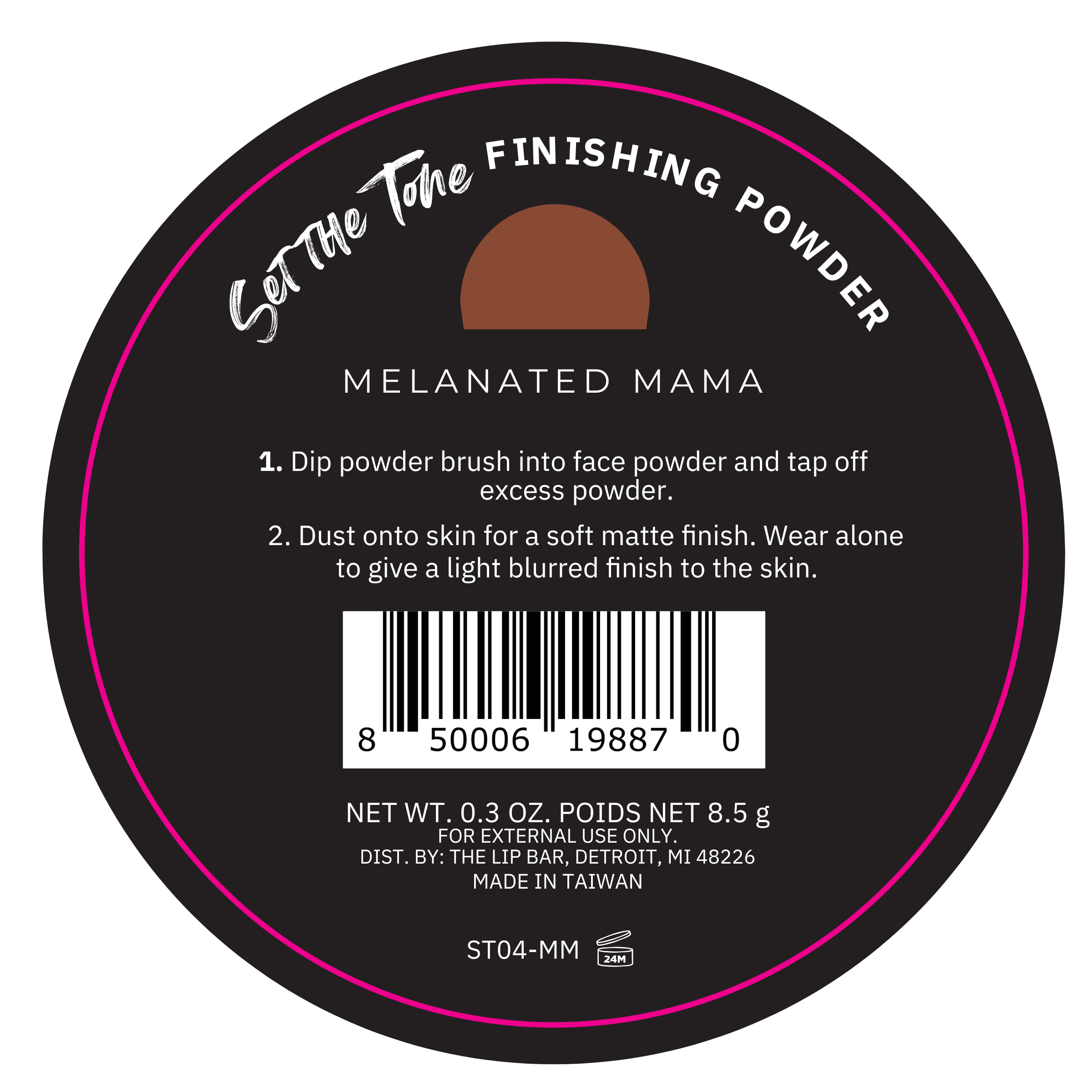 The Lip Bar Set the Tone Finishing Powder - Melanated Mama Shade