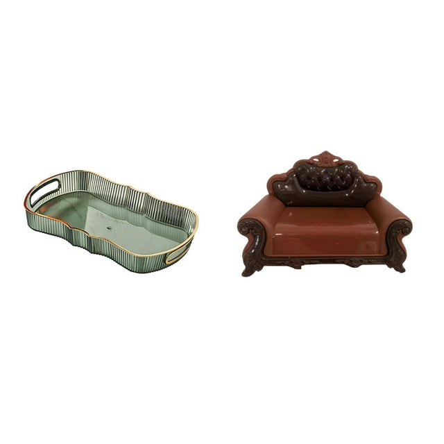 Bandeja De Frutas Para Tocador De Desayuno Para Sofá Miniatura, Sillón Individual, Modelo DIY, Accesorio, Micropaisaje, Regalo, Almacenamiento, Decoraciones.