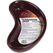 Zilla Kidney Shaped Terrarium Dish - Food or Water [Reptile, Bowls & Dishes] Small - 4" Long - (Assorted Colors)