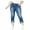 blue, variant on I.N.C Womens Rainbow Jewel Skinny Fit Jeans, Blue, Plus Size, 20W