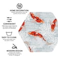 thumbnail image 4 of Kll Hexagon Drink Coasters Set Of 4,Pu Leather Absorbent Coasters Set Decorative Coffee Cup Coasters Housewarming Gift For Home Decor-Koi Fish Corals,Spring Summer, 4 of 9