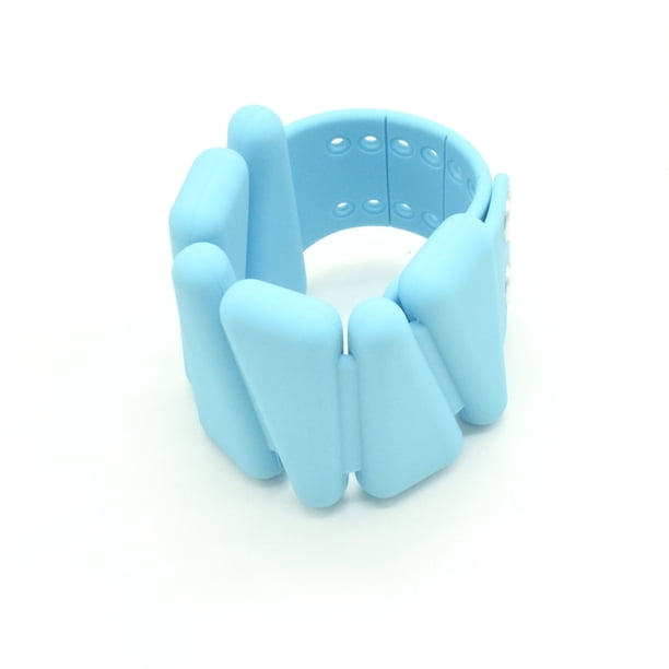 Pesas para muñeca, entrenamiento de fuerza, pesas para tobillo y muñeca para mujer, pulsera de silicona ajustable de tamaño para hombre, Yoga, Pilates, 900g