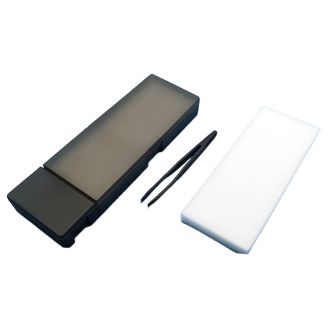 Caja humectante con calcomanías de agua, fácil de usar, eficaz para manualidades con pinzas para calcomanías, herramientas para modelismo y hobby.