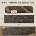 thumbnail image 4 of Auto Beyond Wooden Stair Treads 15 Pieces 8 inch x 30 inch Stair Non-Slip Mats Self-Adhesive Backing Tearable Stickable Washable Brown, 4 of 5