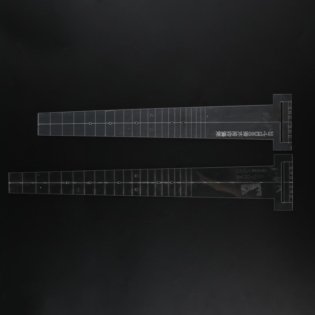 LeeQinersw 16'' Guitar Fingerboard Fretboard Bridge Positioning Marking Template 16inch 16 inches