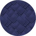 thumbnail image 1 of Ahgly Company Machine Washable Indoor Round Transitional Night Blue Area Rugs, 8' Round, 1 of 7
