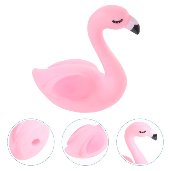 RENACLIPY Pink Flamingo Cake Topper for Birthday Wedding Christmas Cake Decoration Reusable Vinyl