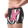thumbnail image 4 of Daiia Ribbon Breast Cancer Awareness Men's Underwear Boxer Briefs, Cotton Stretch Moisture-Wicking Underwear-Medium, 4 of 9